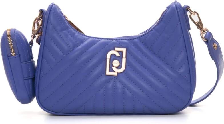 Liu Jo "Schoudertas met gouden logo" Paars Dames