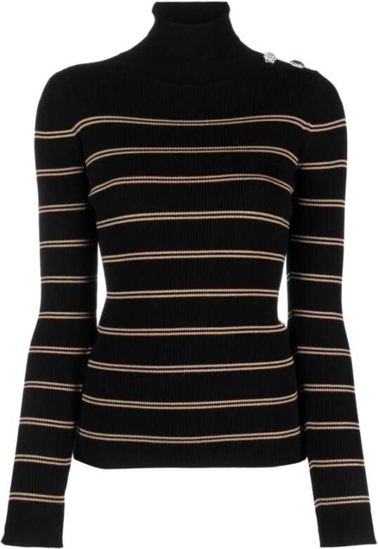 Liu Jo Stijlvolle Sweaters Zwart Dames