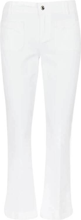 Liu Jo Stijlvolle Wijde Broek Wit Dames