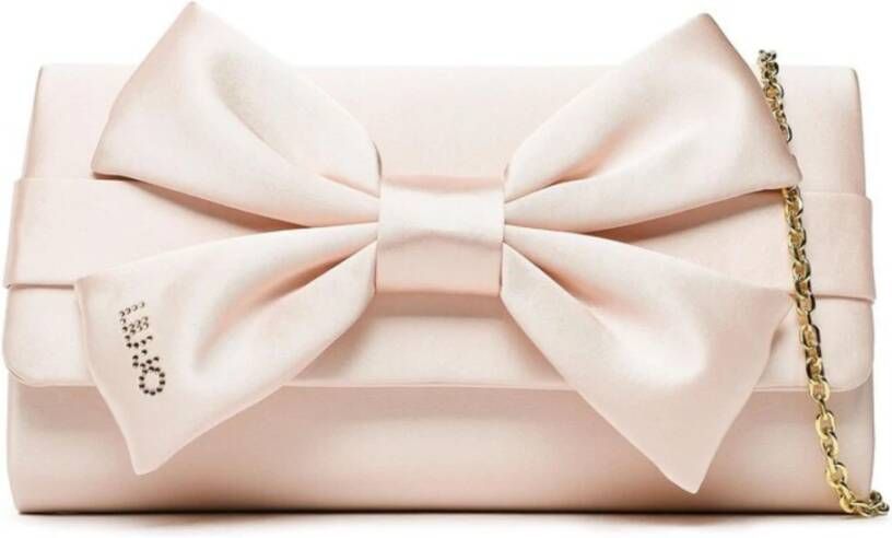 Liu Jo Stoffen Bow Clutch Roze Dames