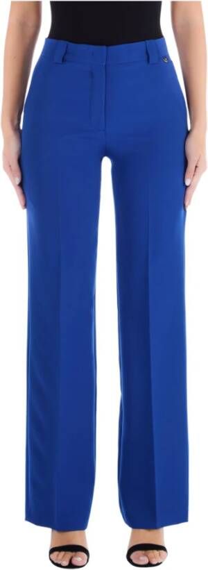 Liu Jo Straight Trousers Blauw Dames