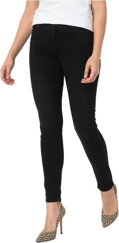 Liu Jo Zwarte Katoenen Broek voor Dames Black Dames