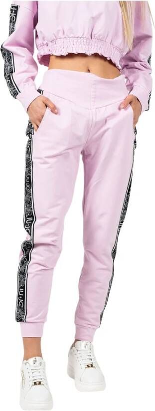 Liu Jo Stretch katoenen joggers Roze Dames