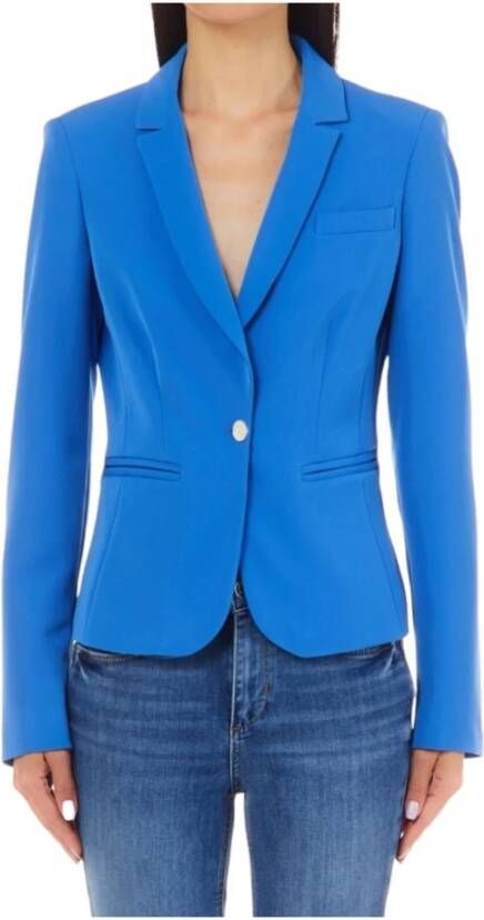 Liu Jo Stretch Twill Dames Blazer Blauw Dames