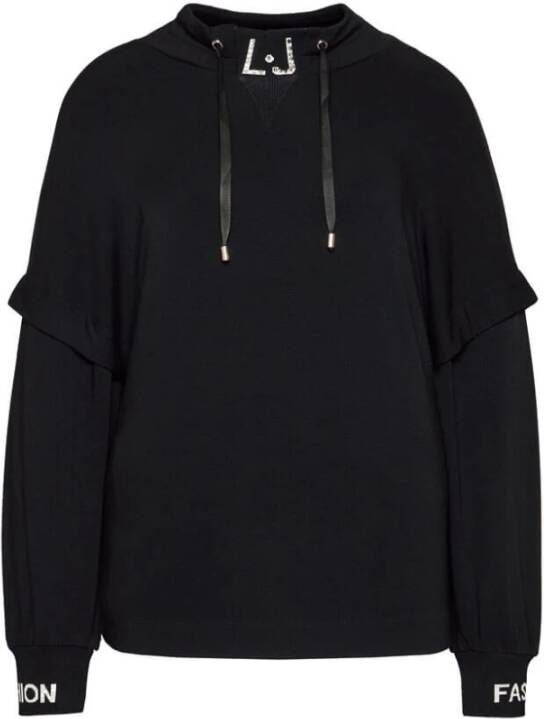 Liu Jo Eenvoudige Stijl Logo Blouse Black Dames