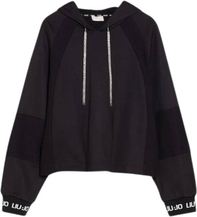 LIU JO SPORT Hoodie met gebreide inzet