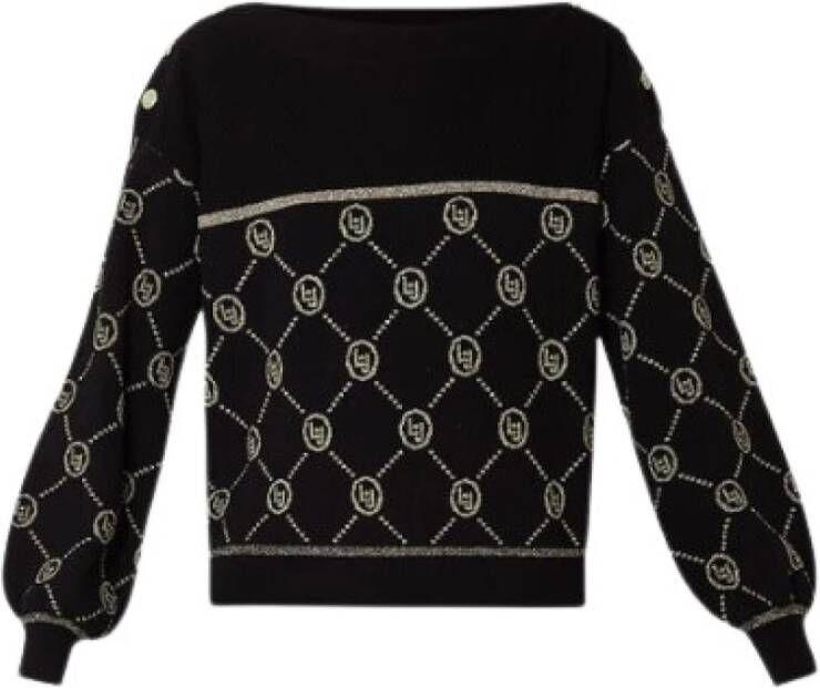 Liu Jo Zwarte Sweaters Black Dames