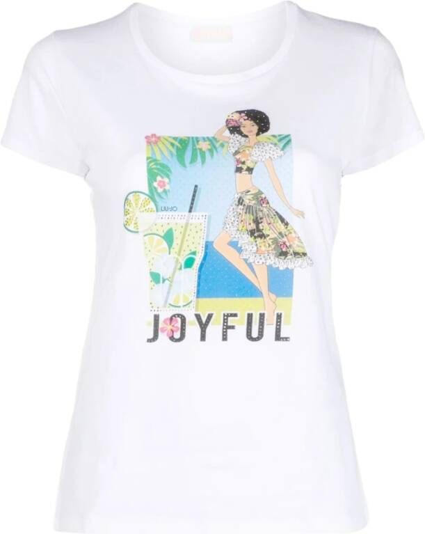 Liu Jo T-shirts en Polos Wit White Dames