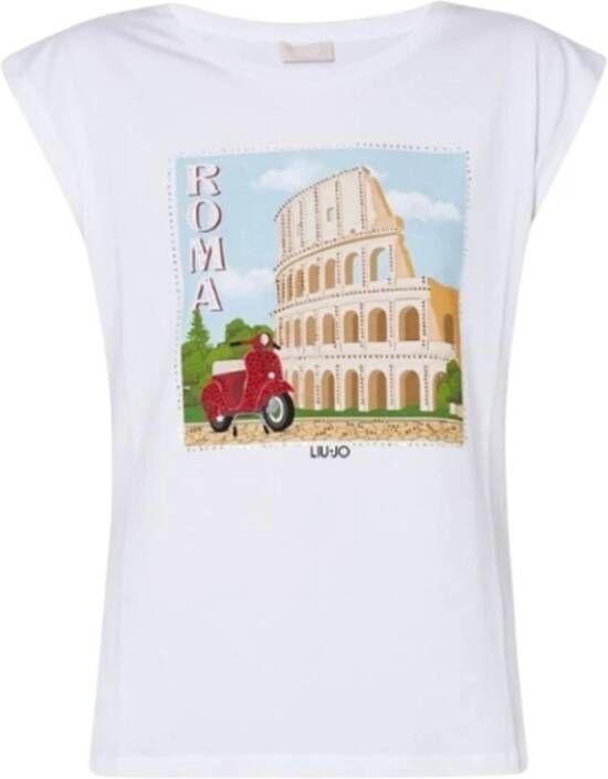 Liu Jo T-Shirt ecs t-shirt moda m c White Dames