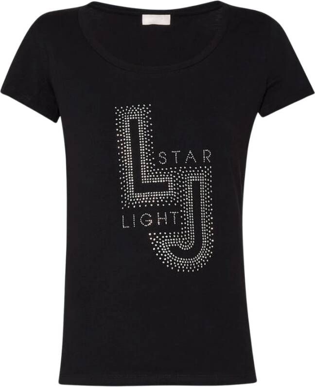 Liu Jo Dames T-Shirt Stijlvol en Comfortabel Zwart Dames