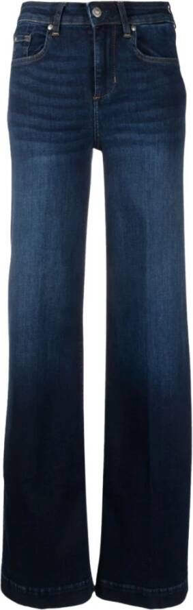 Liu Jo Trendy Flared Jeans met Hak Blauw Dames
