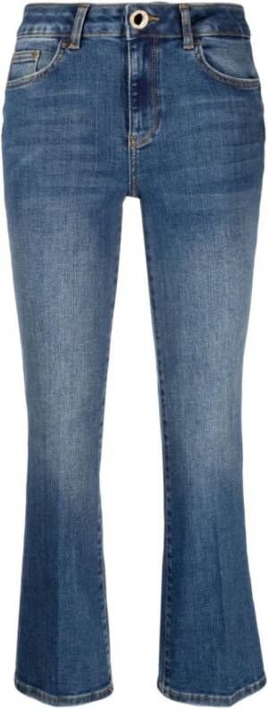 Liu Jo Trendy Flared Jeans voor vrouwen Blauw Dames