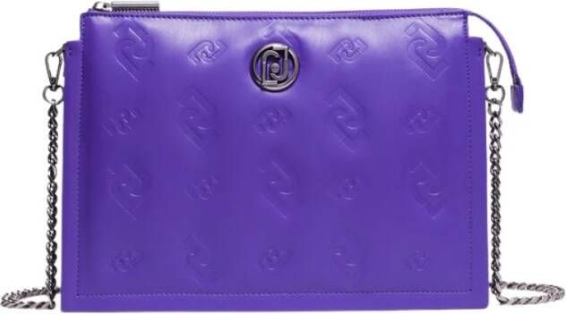 Liu Jo Triple Envelope Schoudertas voor Vrouwen Purple Dames