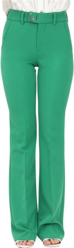Liu Jo Stijlvolle Wide Leg Broek Groen Dames