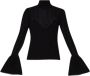 Liu Jo Zwarte Plisse+Studs Shirt Black Dames - Thumbnail 1