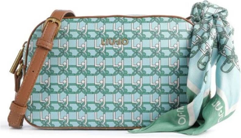 Liu Jo Turquoise Cross Body Tas met D-Camerahoesje Blauw Dames