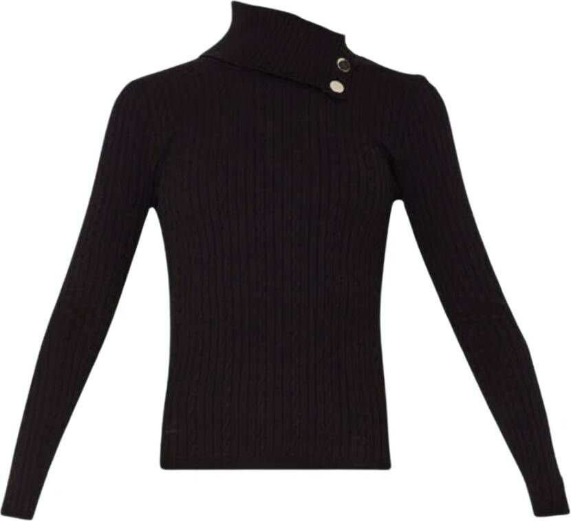 Liu Jo Zwarte Shirt Samenstelling: 100% (niet gespecificeerd) Productcode: Mf3295Ms99E Black Dames