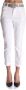 Liu Jo Witte Straight Broek met Strass Riem White Dames - Thumbnail 4