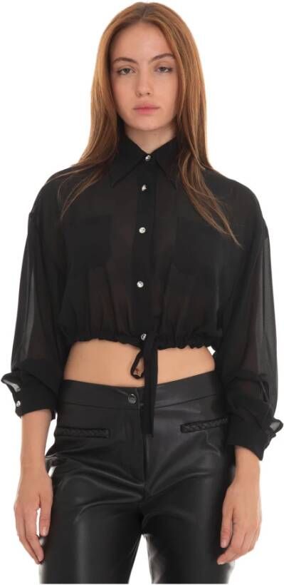 Liu Jo Stijlvolle Zwarte Blouse voor Dames Black Dames
