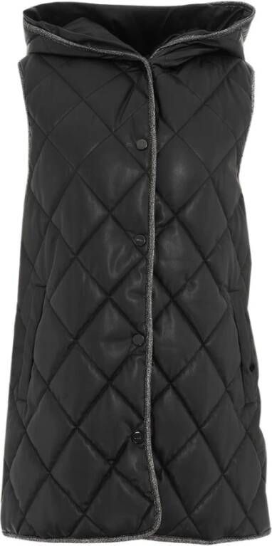 Liu Jo Dameskleding Jassen Mantels Zwart Aw23 Black Dames