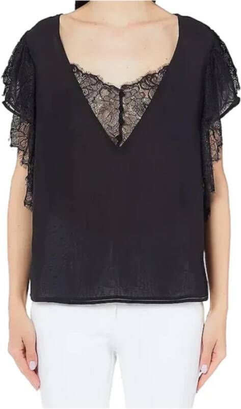 Liu Jo Zwart Mode T-Shirt Zwart Dames