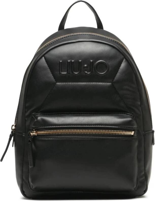 Liu Jo Stijlvolle D Zaino Puff Rugzak voor vrouwen Black Dames