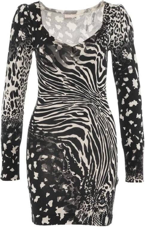 Liu Jo Casual jurk Trendy Animal Print Black Dames