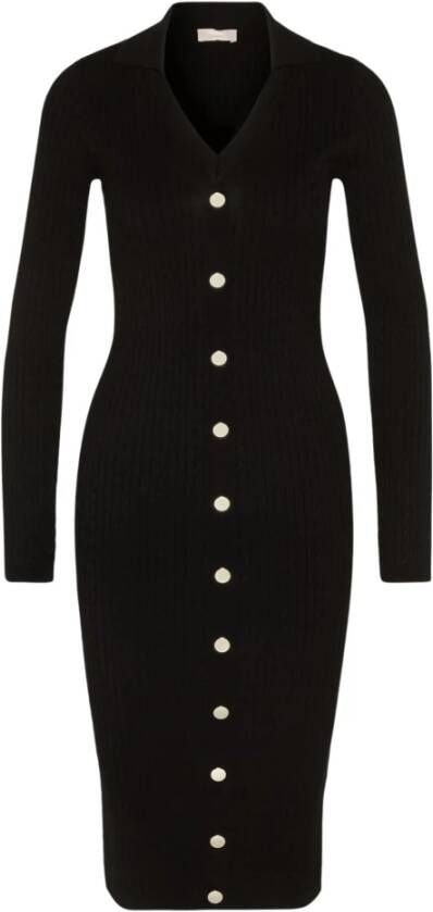 Liu Jo Casual jurk 100% samenstelling Productcode: Mf3297Ms99E 22222 Zwart Black Dames