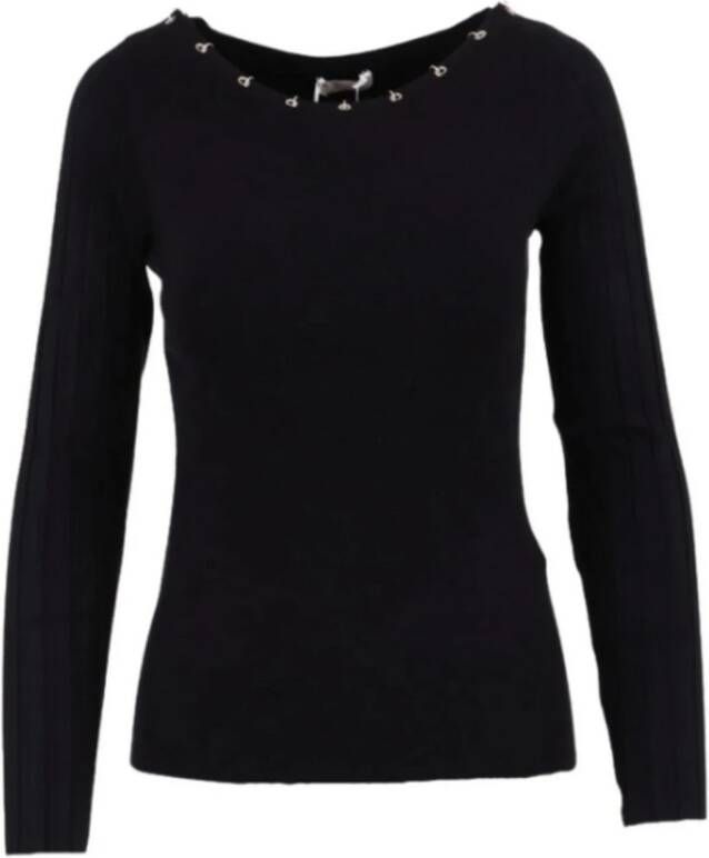 Liu Jo Zwarte Shirt 100% Samenstelling Productcode: Mf3139Ms49I Zwart Dames