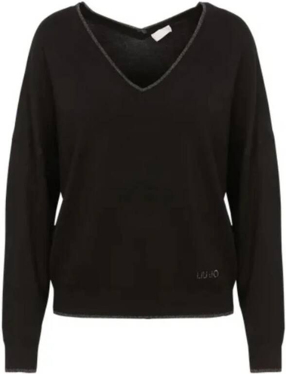 Liu Jo Zwarte Shirt 100% Samenstelling Productcode: Mf3392Ms49I Zwart Dames