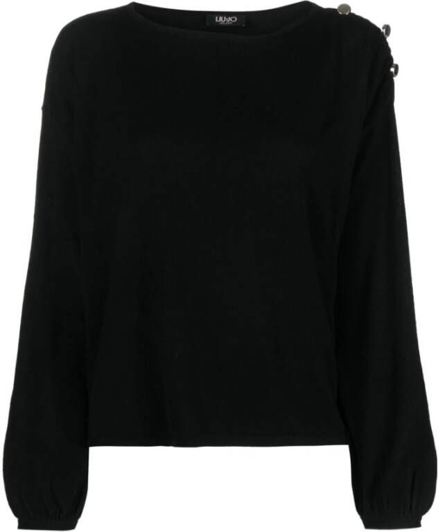 Liu Jo Zwarte Sweaters voor Vrouwen Zwart Dames