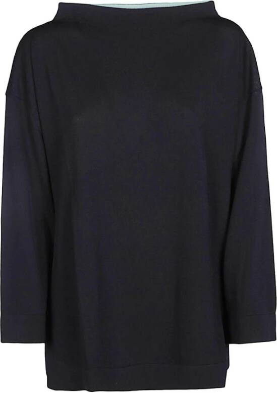 Liviana Conti Blauwe Gebreide Trui Boateck Stijl Blauw Dames