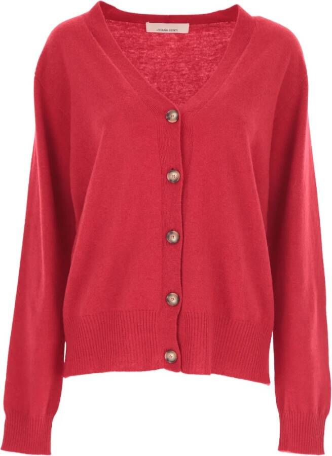Liviana Conti Bright Red Sweater Rood Dames