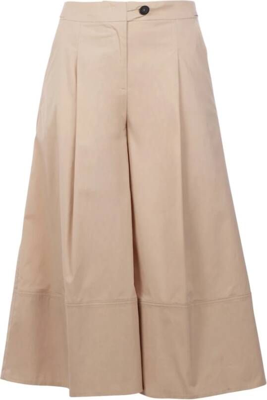 Liviana Conti Broek Beige Dames