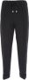 Liviana Conti Cropped Zwarte Broek voor Vrouwen Zwart Dames - Thumbnail 1