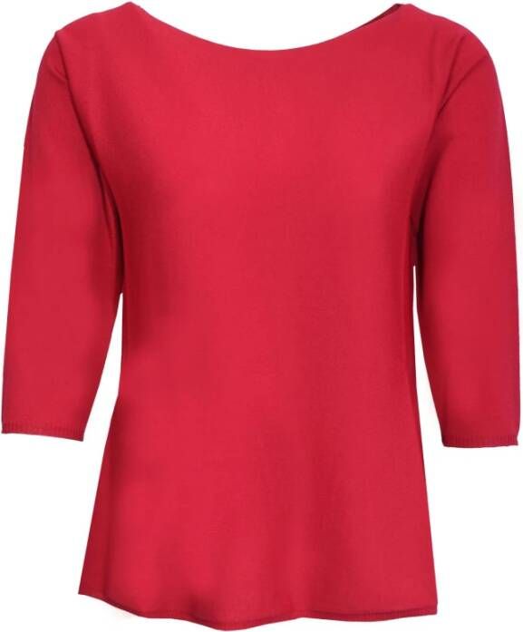 Liviana Conti Luxe Gebreide Trui voor Dames Rood Dames