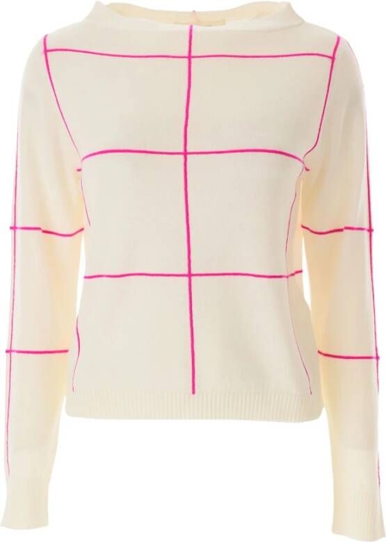 Liviana Conti Round-neck Knitwear Beige Dames