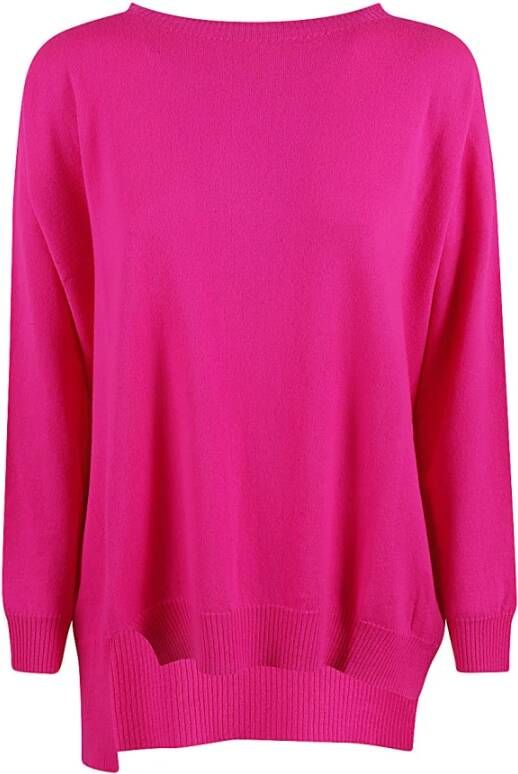 Liviana Conti Round-neck Knitwear Roze Dames