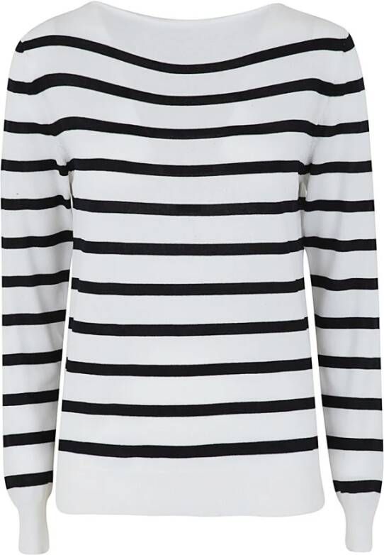 Liviana Conti Round-neck Knitwear Wit Dames