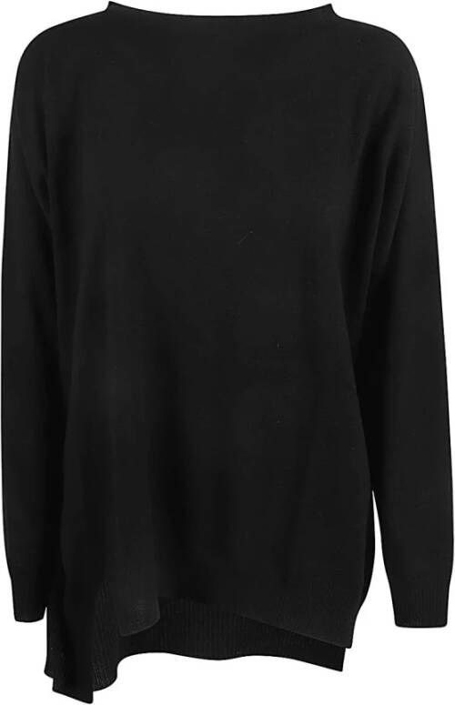 Liviana Conti Round-neck Knitwear Zwart Dames