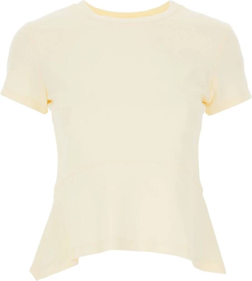 Liviana Conti Tijdloos Cream T-Shirt voor modebewuste vrouwen Beige Dames
