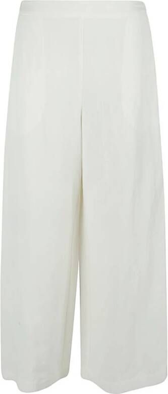 Liviana Conti Wide Trousers Wit Dames