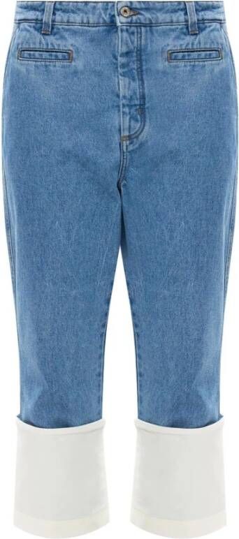 Loewe Denim Cropped Jeans voor Heren Blauw Heren