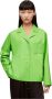 Loewe Leren Pyjama Shirt Groen Fluorescerend Groen Dames - Thumbnail 1