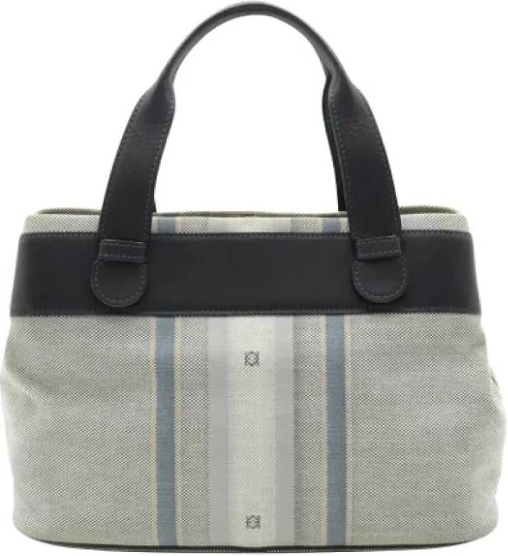 Loewe Pre-owned Canvas handbags Blauw Dames