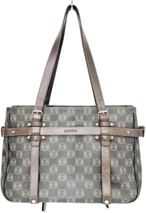 Loewe Pre-owned Canvas handbags Bruin Dames