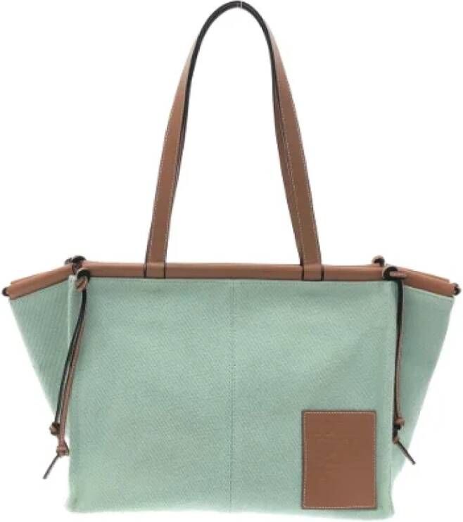Loewe Pre-owned Canvas handbags Groen Dames