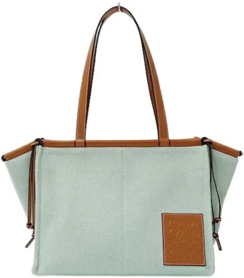 Loewe Pre-owned Canvas shoulder-bags Blauw Dames