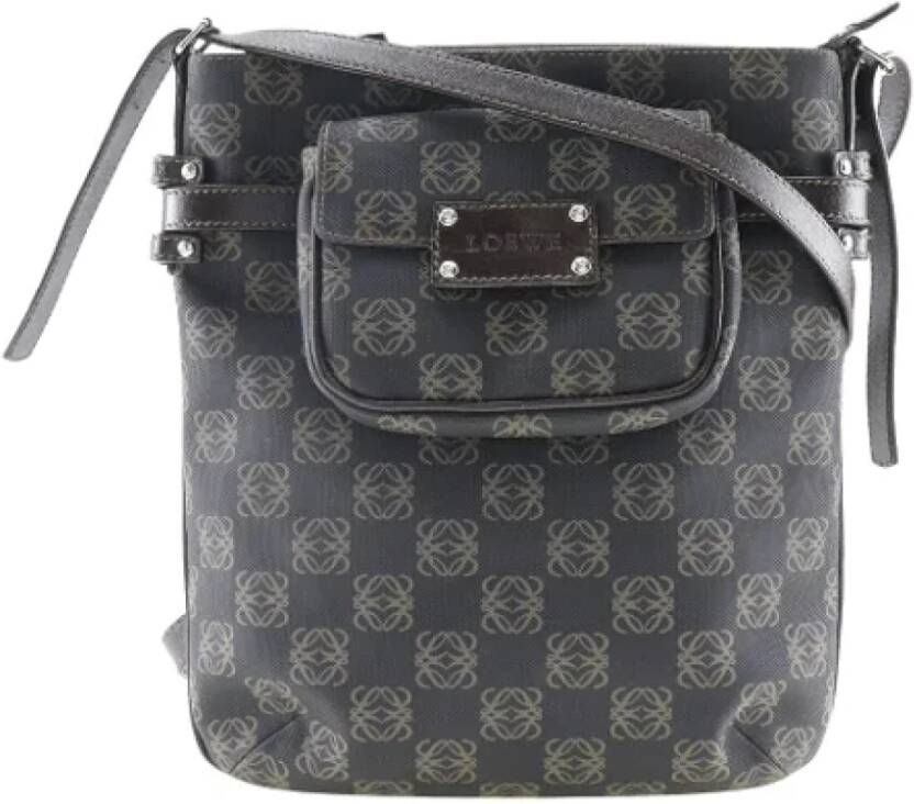 Loewe Pre-owned Canvas shoulder-bags Bruin Dames