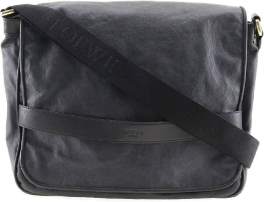 Loewe Pre-owned Canvas shoulder-bags Zwart Dames